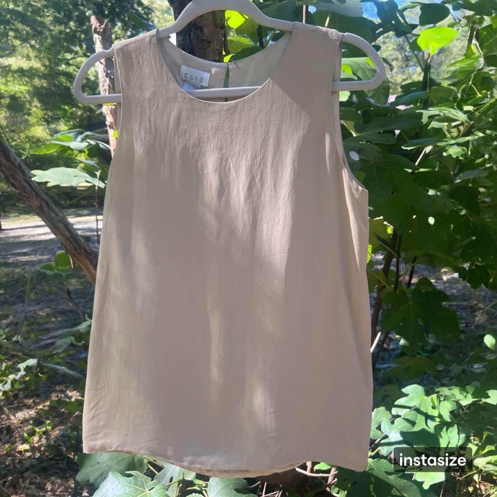 Vintage 100% Silk Sleeveless Top